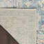 Tapis oriental bleu en polyester lavable à la machine Marqies-397601064
