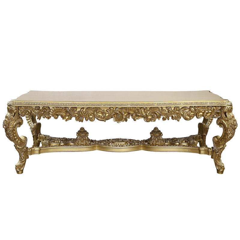 Table de salle à manger, finition dorée
