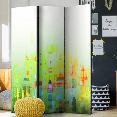 Goldy Solid Wood Folding Room Divider