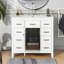 Armoire de salle de bain avec 5 tiroirs