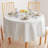 Round Cotton Twill Tablecloth