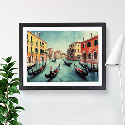 Venice Canal Watercolour Vol.2 - Framed Print