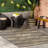Calyb Geometric Charcoal/Beige Indoor / Outdoor Area Rug-300518588