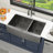 Double Bowl 16 Guage Stainless Steel Apron Front/Farmhouse Kitchen Sink-57533213-122610282