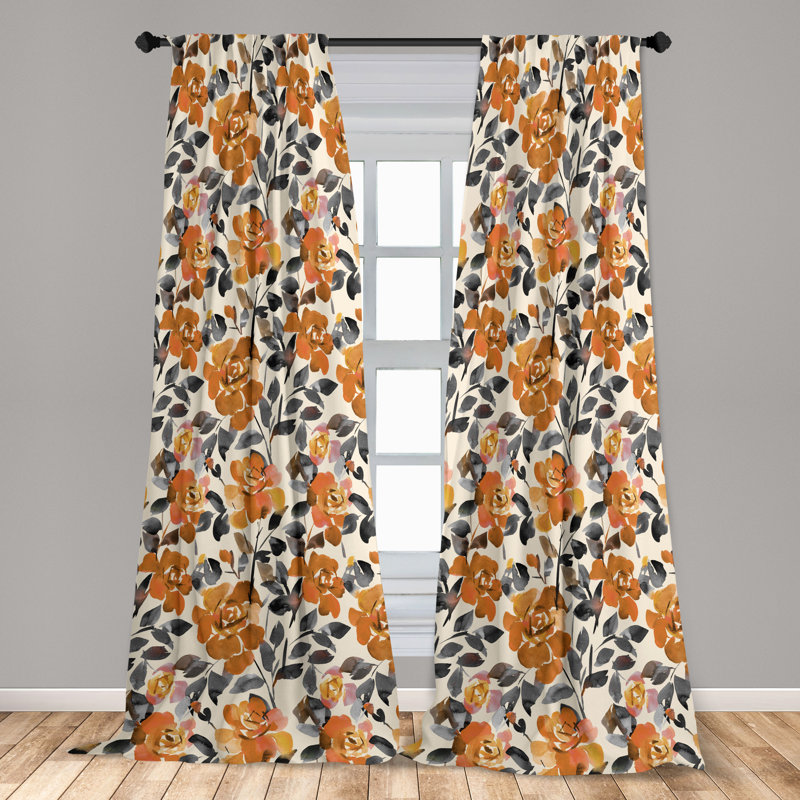 Ayrionna Semi Sheer Curtain Pair, 28" W x 84" L