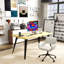 Ensemble de bureau et de chaise en bois massif Modern Modern-1904899515