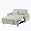 Canapé-lit avec dossier réglable, poches de rangement, 2 coussins moelleux, ports USB-1595345500
