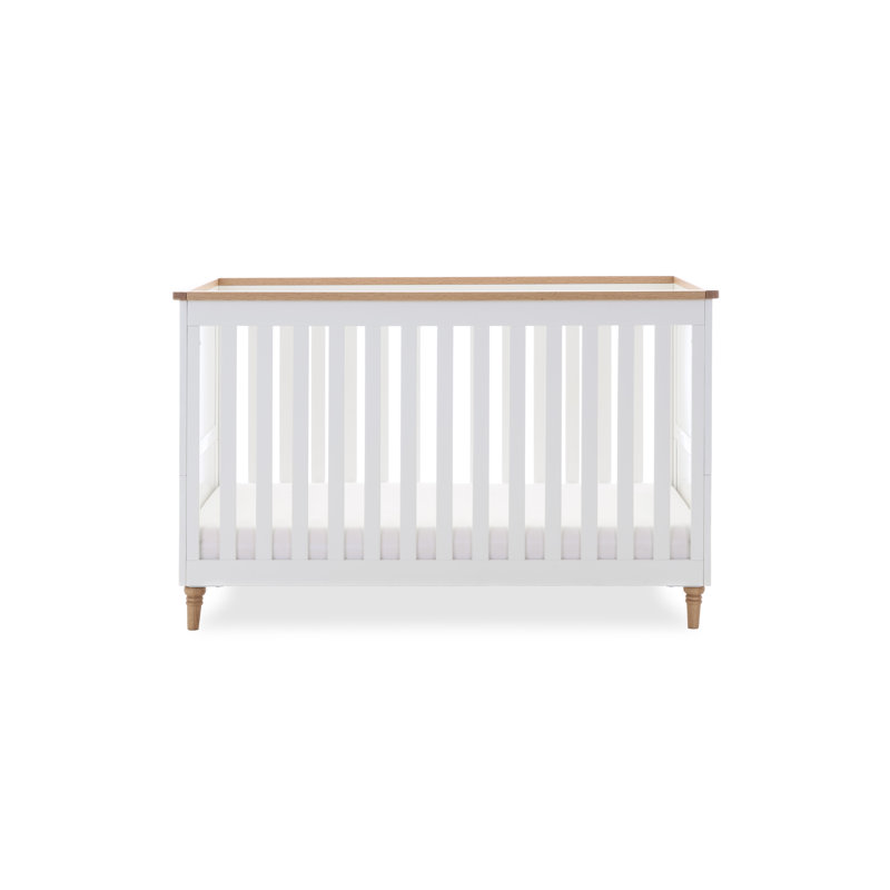 Orla Cot Bed - White with Natural