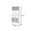 Vitrine à panneau perforé Modern Home-121640299