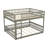 Queen over Queen Bunk Bed with Ladder and Guardrails, Gray-1211204772