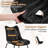 Set of 4 Mid-Century Modern Dining Chairs, Waterproof Faux Leather Side Chairs with Metal Legs, Black-1244013431-1244013427