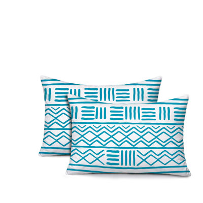 Ensemble de 2 coussins réversibles pour l'intérieur et l'extérieur Luva Tribal