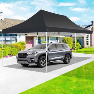 3x6m Pop Up Canopy Tent with 4 Removable Sidewalls, Easy Up Commercial Canopy