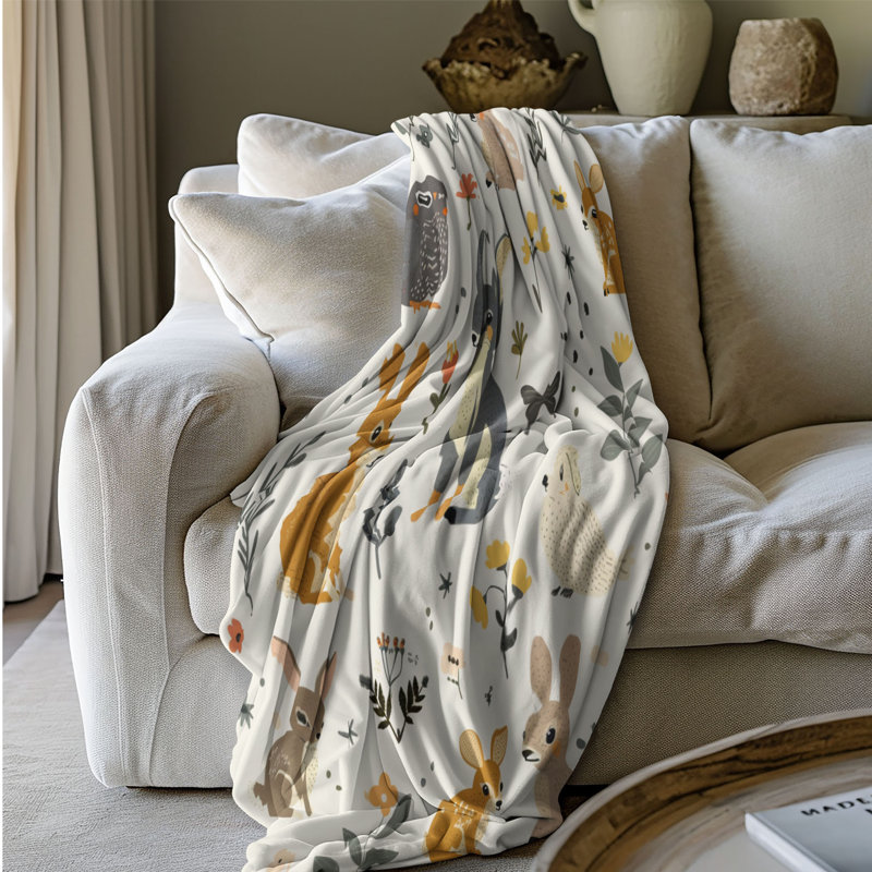 Spring Beasts - 1 pièce Sherpa Premium, Lit simple