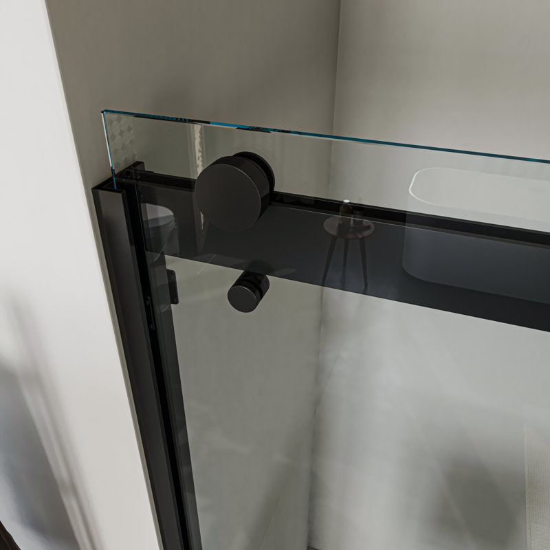 Porte de douche avec cadre 60 po x l 76 po