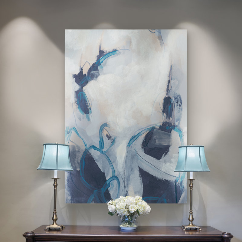 «Blue Process I», reproduction d'art sur toile, H 40 po x l 30 po x P 1 po, Toile tendue