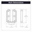 Coventry Collection Hook Backplate 1 Inch Center to Center-1301495853