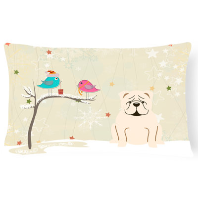 Coussin lombaire d’intérieur/d’extérieur carré en tissu de noël