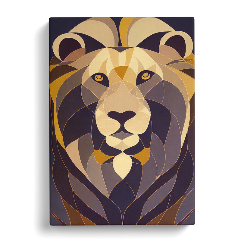Contemporary Lion Vol.1 - Wrapped Canvas, 60cm H x 40cm W x 3cm D