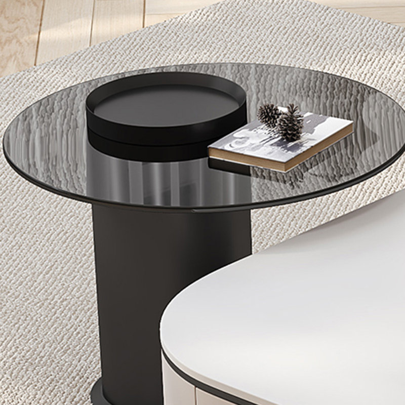 Table basse simple de style crème moderne, H 13,77 po x L 39,37 po x l 39,37 po