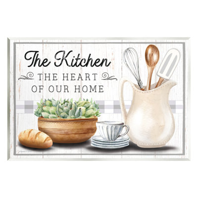 «Bb-004-Wood Kitchen Heart Of Home On MDF» par Elizabeth Tyndall