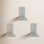 Conceal 3 Piece L-Shaped Steel Floating Shelf