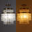 3-lights Shell Ceiling Light Fixtures Modern Brass Gold Semi Flush Mount Ceiling Light