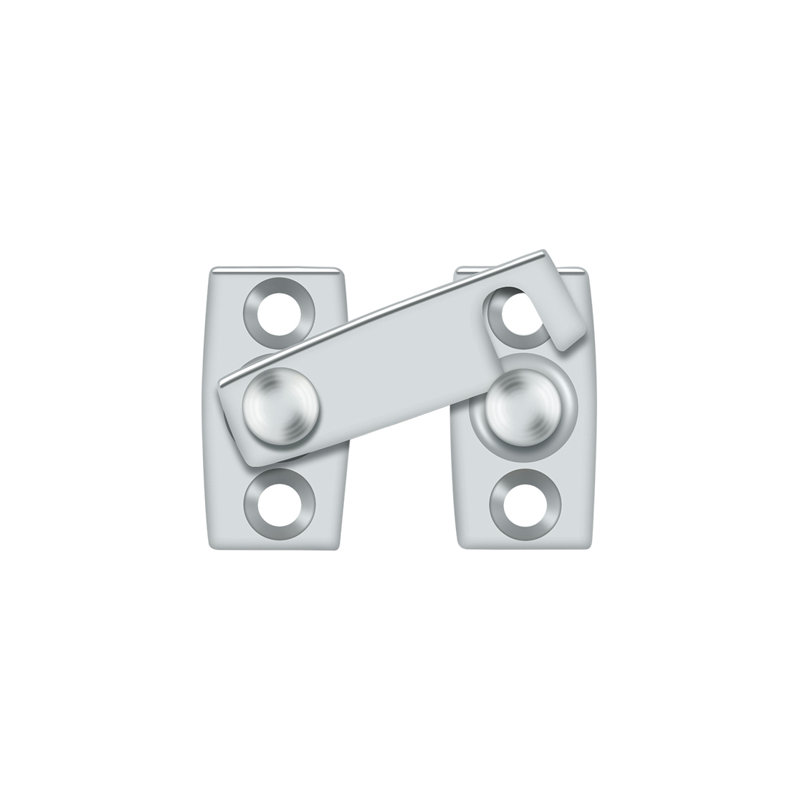 Brass Latch/Catch/Bolt, Bright Chrome