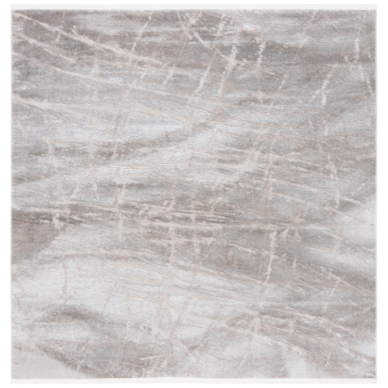 Platinum Performance Abstract Rug, Square 6'7"
