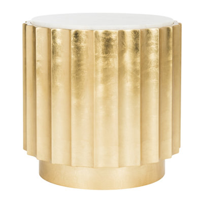 Mycha Marble Top End Table