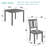 5-Piece Wooden Dining Table Set