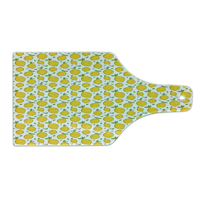 East Urban Home Glass Lemons Cutting Board