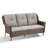 Rayla 69" Wide Patio Wicker Outdoor Sofa with Cushions with Cushions-1036333441