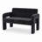 Contemporary Chenille Loveseat with Dual Armrests Compact Upholstered Sofa for Living Room, Bedroom, Apartment-10603840