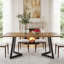Metal Base Dining Table