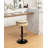 Adjustable Height Swivel Metal Pedestal Bar Stools with Footrest-2123459537