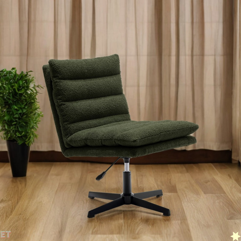 Fauteuil d'appoint pivotant à 360 ° Teddy, Ours en peluche vert