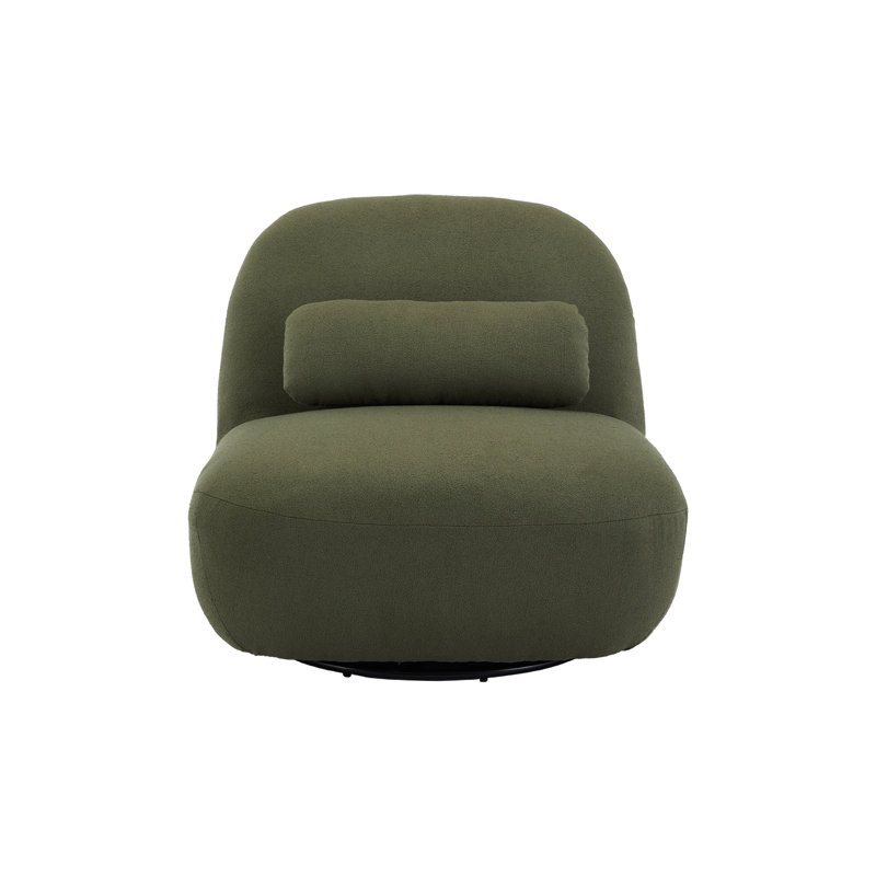 Cinelli Upholstered Barrel Chair, Green