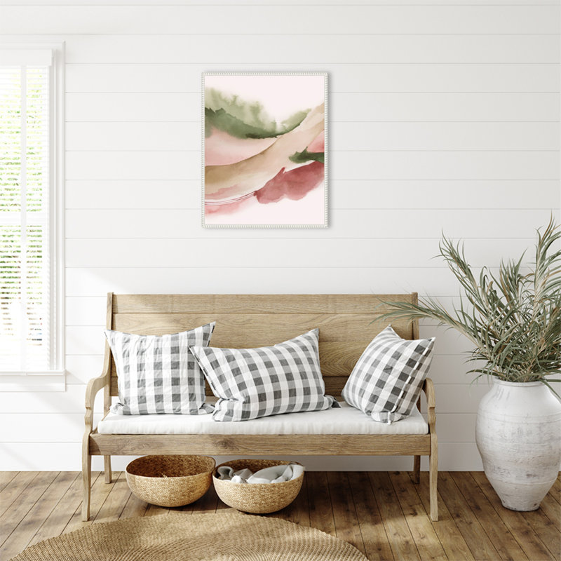 «Strawberry Waves I» par Grace Popp, reproduction d'art sur toile encadrée, H 22,5 po x l 27,8 po