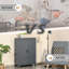 Armoire de rangement industrielle en acier avec tablettes de rangement
