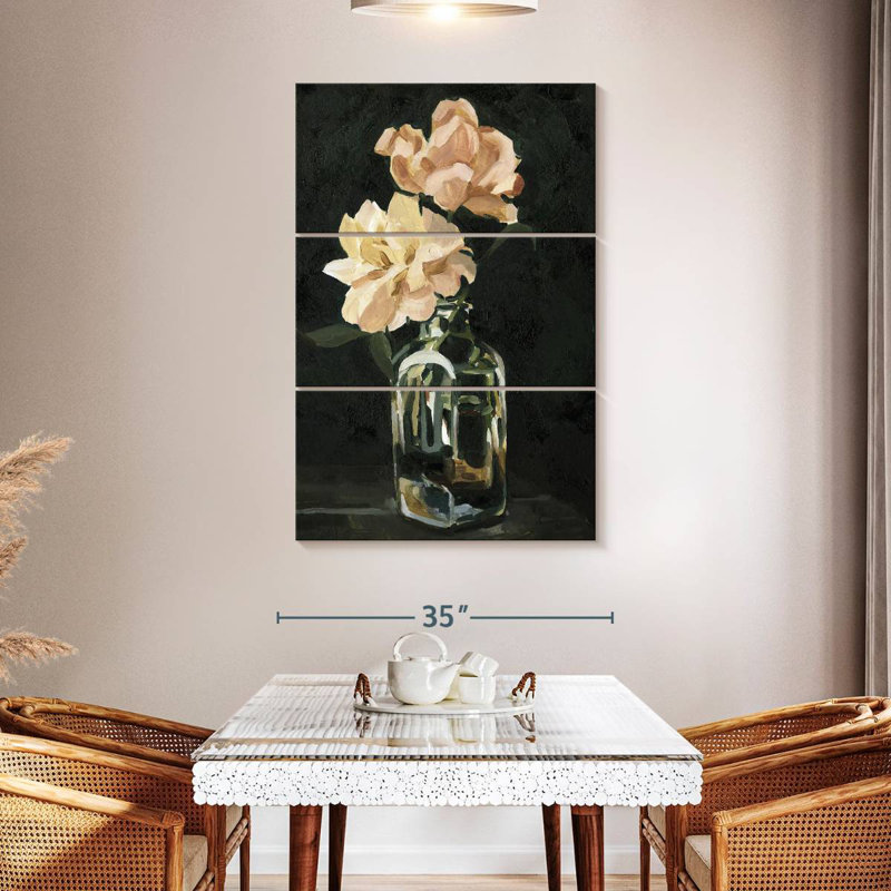 Harnek Dark Rose Arrangement II, 38" H x 24" W