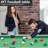 48" Pool Table, Mini Billiard Game Table w/Balls, Cues, Chalk, Brush and Triangle