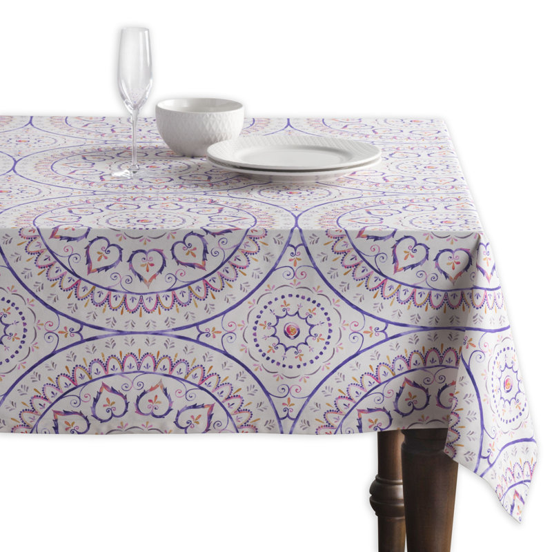 100% Cotton Square Tablecloth, 60" L x 60" W