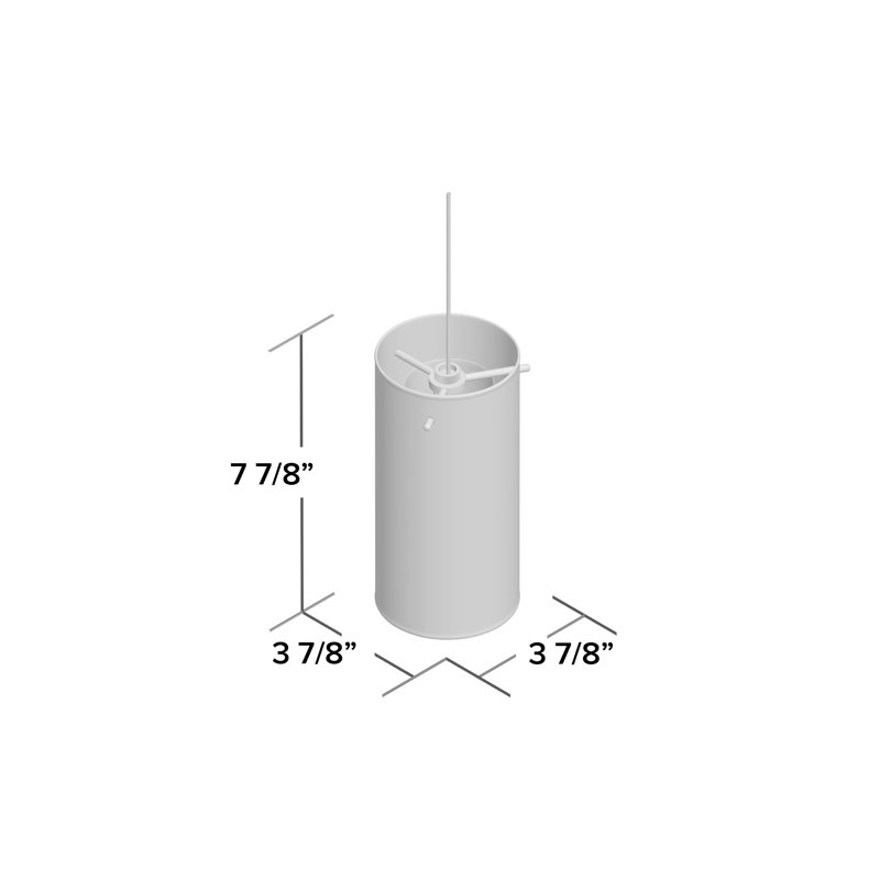Chambless 1 - Light Single Pendant, Brushed Steel