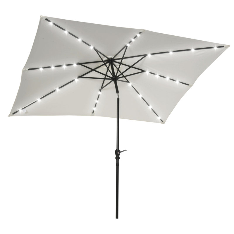 Parasol 105,6 Laplante, H 97,2 po x l 105,6 po x P 80,4 po, Blanc