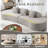5-seat Curved Modular Boneless Sectional Couch-1978201993