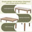 Ensemble de salle à manger 6 pièces de style classique et traditionnel, comprenant une table de salle à manger, 4 chaises rembourrées et un banc-1171650004-1171650005-1171650010