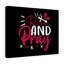 Rise And Pray Red - Wrapped Canvas Print-326861721