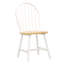 4 chaises naturelles brunes et blanches - Côté décoration (sur 4)