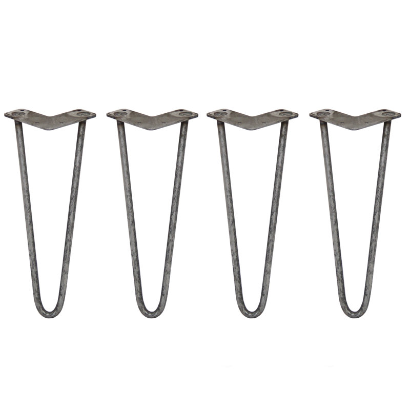 Klimek Table Leg, Silver, 35.56cm H x 11cm W x 8cm D
